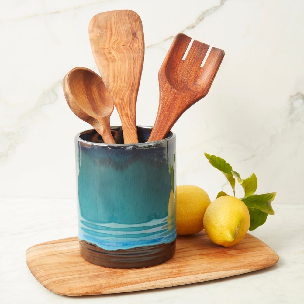 Night Sky Ceramic Utensil Holder