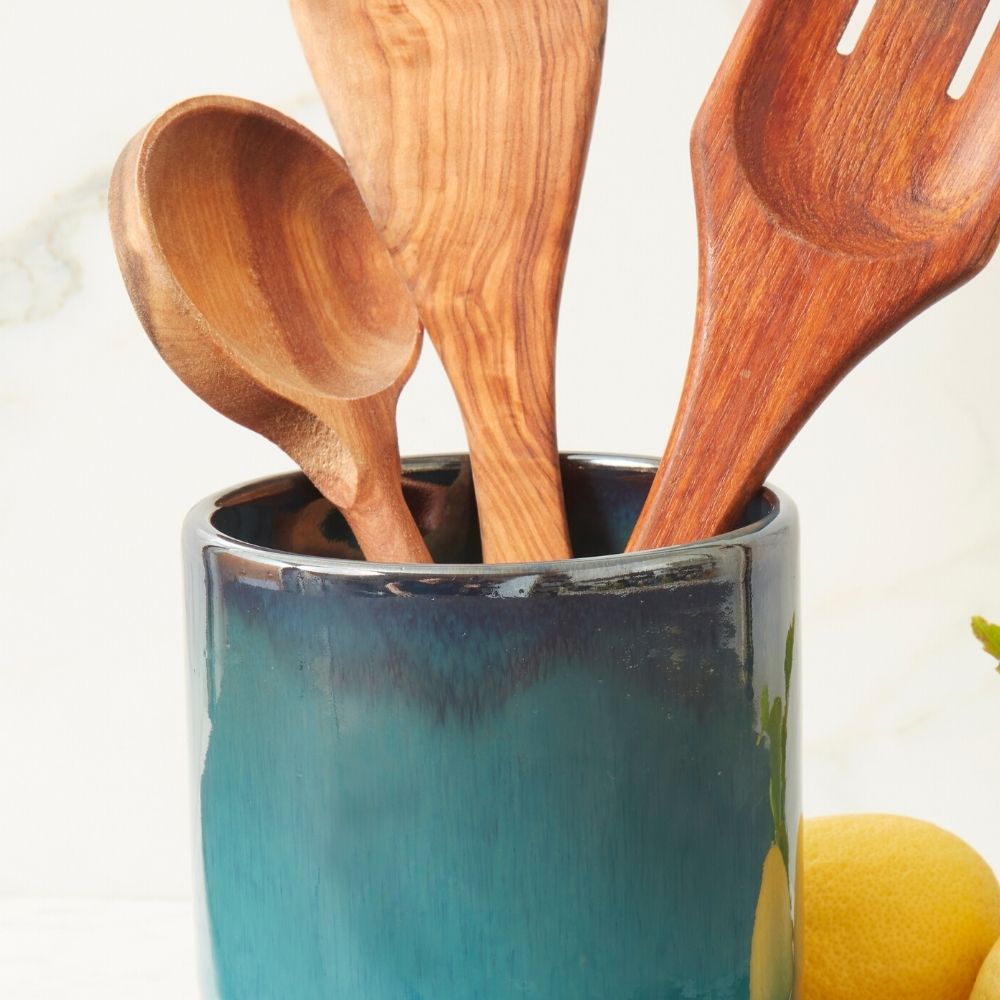 Night Sky Ceramic Utensil Holder
