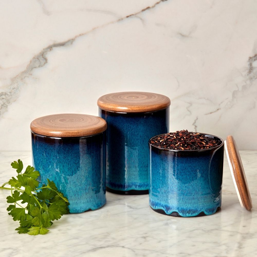 Night Sky Ceramic Canister Set