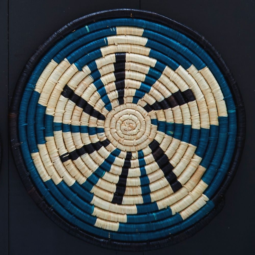 Trivets for Hot Dishes, Hot Pots and Pans, Thick Heat Resistant Large Coasters for Kitchen, Hot Pads, Kitchen Essentials, Kitchen Decor for Table & Countertop | Colorful Woven Trivets Set, 8", African