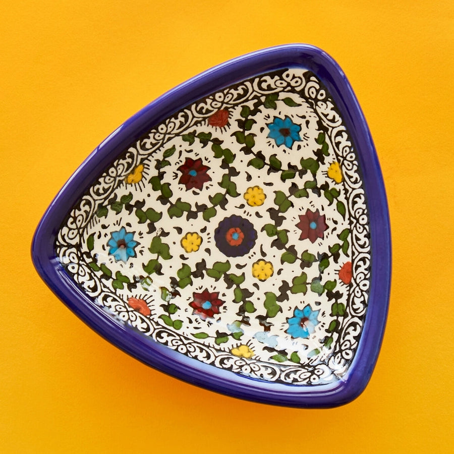 Ceramic Small Palestine Floral Nut Bowl