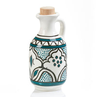 Ceramic Paletine Teal Black Oil Vinegar Dispenser