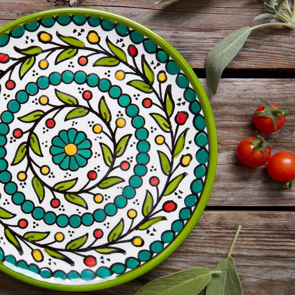 Ceramic Palestine Green Salad Plate