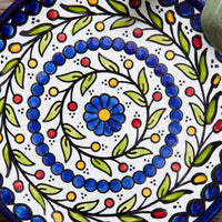 Ceramic Palestine Blue Salad Plate