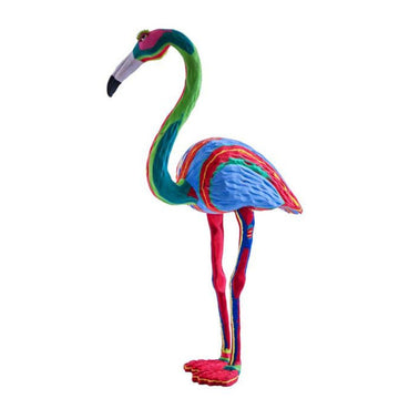 Tall Recycled Flip Flop Flamingo Figurine