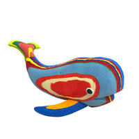 Small Recycled Flip Flop Whale Figurine