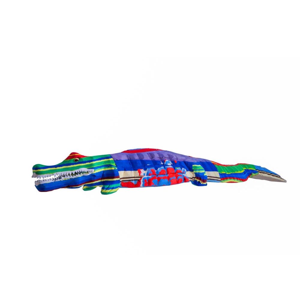 Large Recycled Flip Flop Alligator Figurine