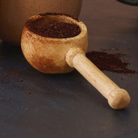 Rwanda Hand Carved Natural Beige Musave Wood Coffee Scoop