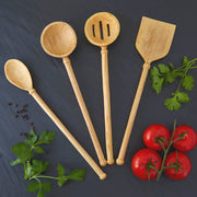Rwanda Hand Carved Natural Beige Musave Wood Cooking Set