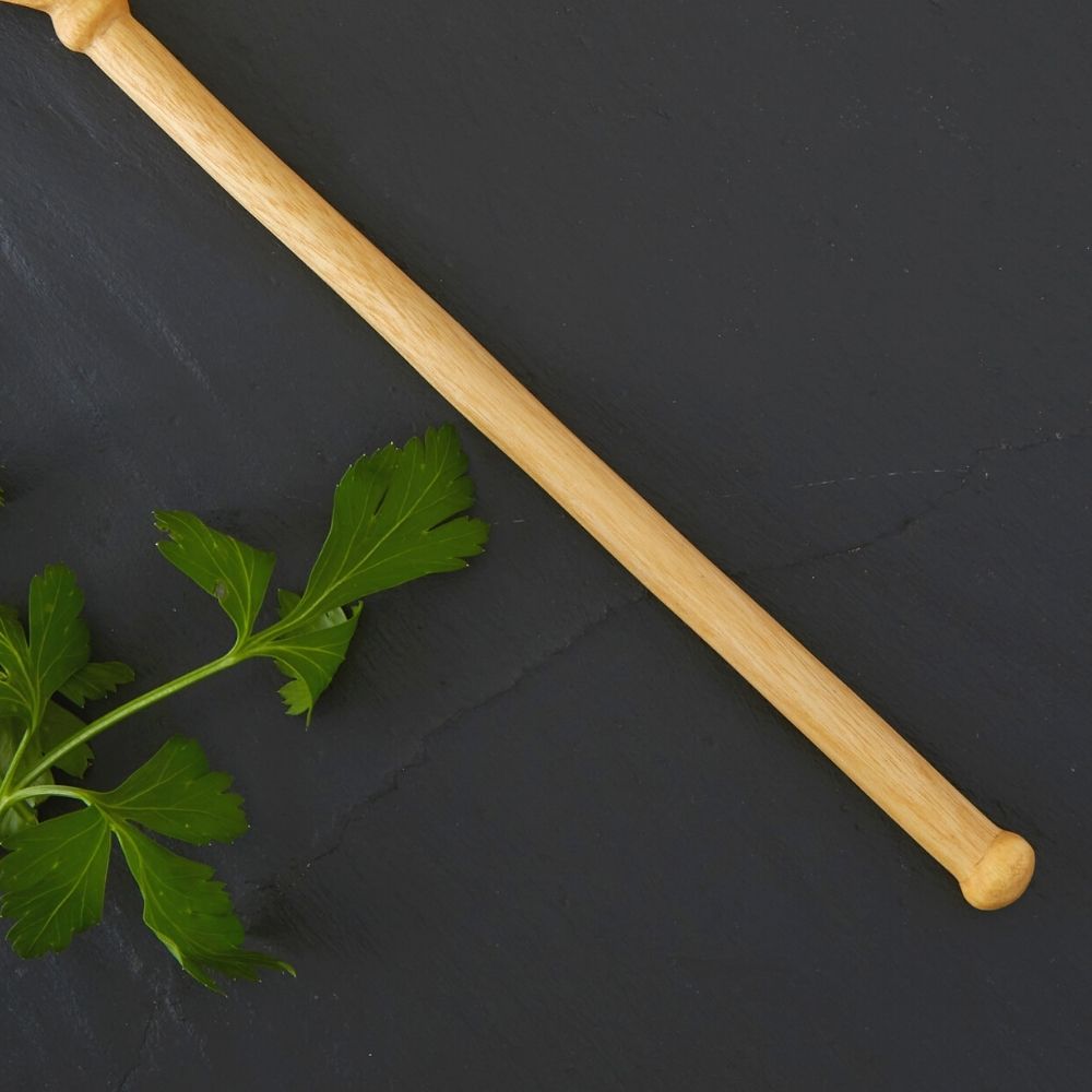 Rwanda Hand Carved Natural Beige Musave Wood Paddle Spoon