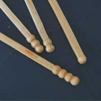 Rwanda Tall Hand Carved Natural Beige Musave Wood Measuring Spoons