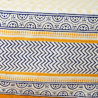 Yellow Blue Motif Tablecloth