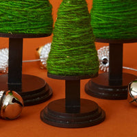 Tabletop Indoor Wool Christmas Trees Set