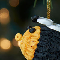 Quilled Paper Bee Christmas Ornament