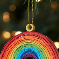 Vietnam Quilled Paper Rainbow Christmas Ornament