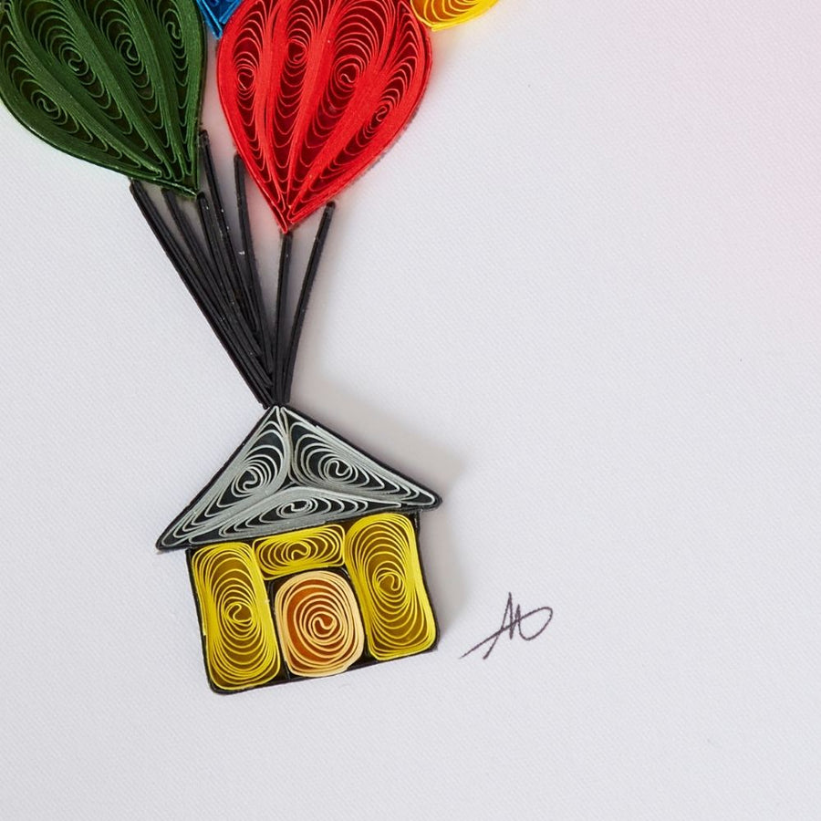 Quilled Paper Housewarming Greeting Card
