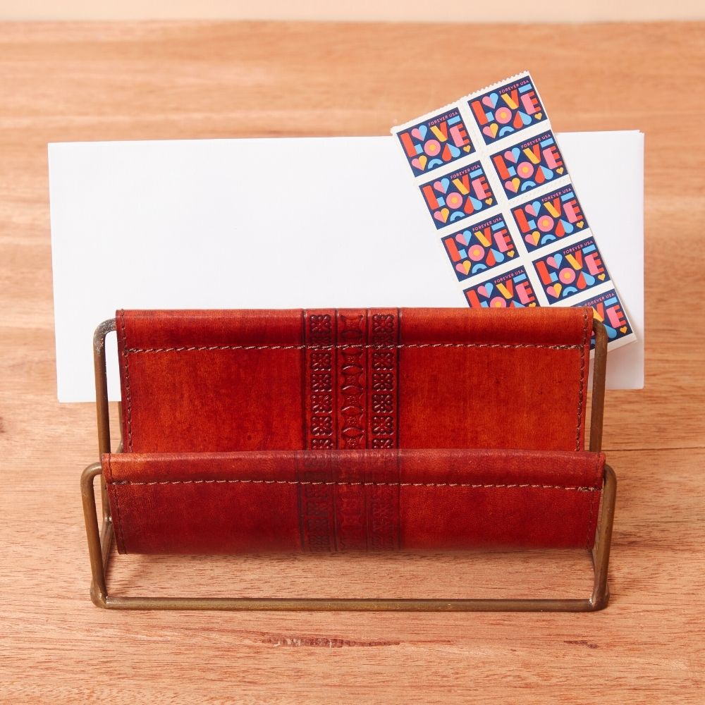 Leather Letter Holder