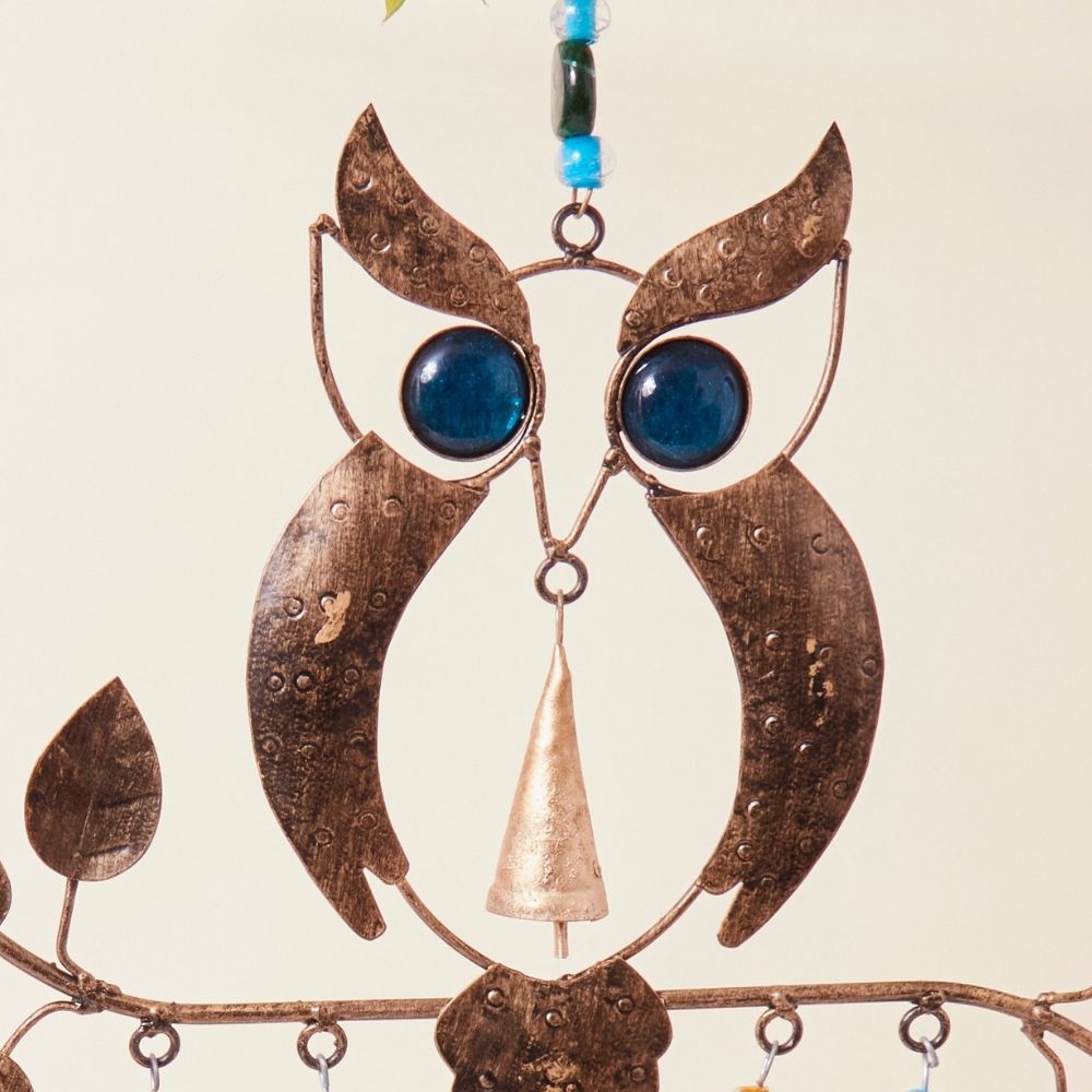 Owl Beads Wind Chime