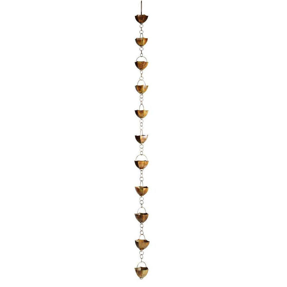 Iron Cups Rain Chain 7ft