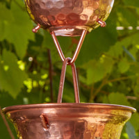 Pure Copper Cups Rain Chain 7.5 ft