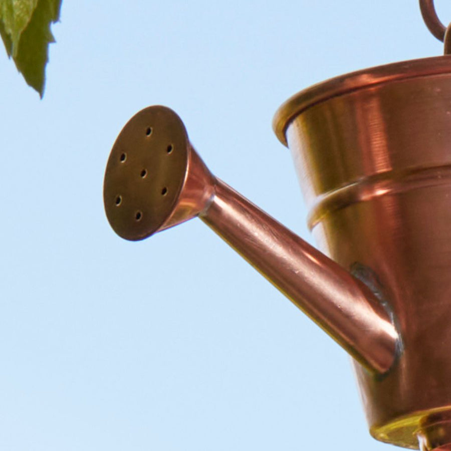 Copper Watering Cans Rain Chain 8.5 ft