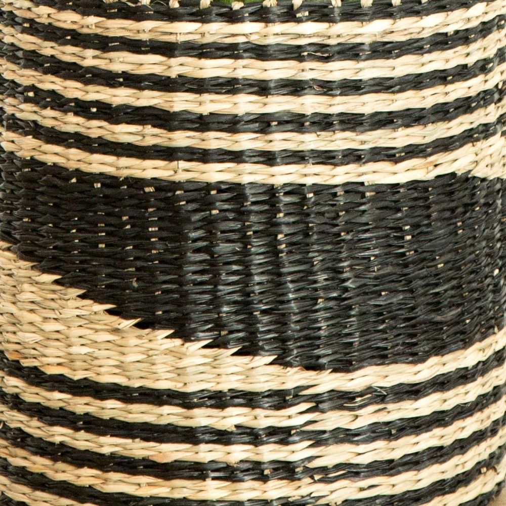 Vietnam Large Hand Woven Seagrass Geometric Basket