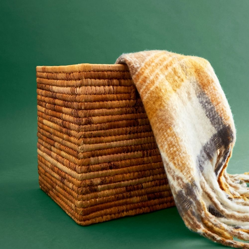 Banana Square Planter Shelf Basket Set
