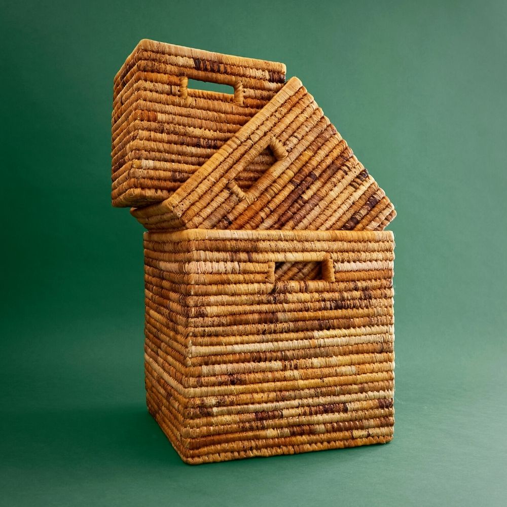 Small Banana Square Planter Shelf Basket