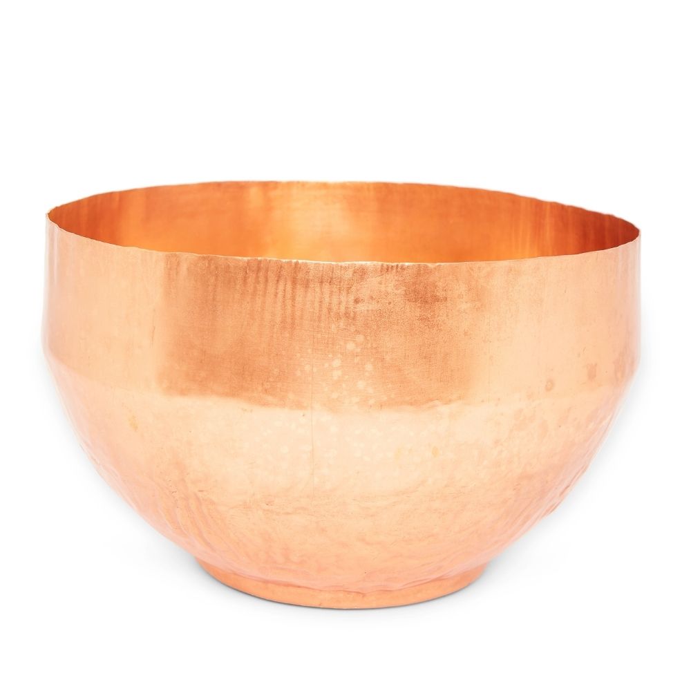 Large Pure Raw Copper Planter